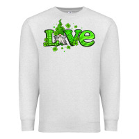 Oatmeal Heather love st patricks gnome Premium Sweatshirt - Jasminsmagicworld