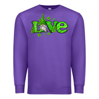Purple love st patricks gnome Premium Sweatshirt - Jasminsmagicworld
