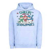 Pigment Grape Ice chillin with my snowmies Urban Hoodie - CowGirlArtShop