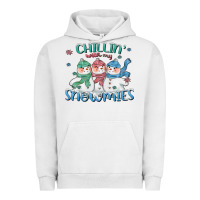 Pigment Lunar Rock chillin with my snowmies Urban Hoodie - CowGirlArtShop