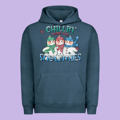 Chillin With My Snowmies Urban Hoodie Designed By Cowgirlartshop