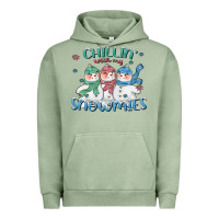Pigment Oil Green chillin with my snowmies Urban Hoodie - CowGirlArtShop