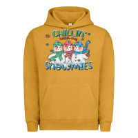 Pigment Peanut Butter chillin with my snowmies Urban Hoodie - CowGirlArtShop