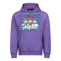 Tulip chillin with my snowmies Urban Hoodie - CowGirlArtShop