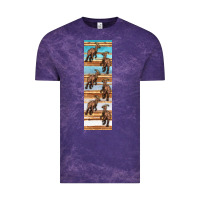 Cloud Purple dinosaur parasaurolophus pen wrap Vintage Tee - Artiststas