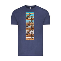 Vintage Denim dinosaur parasaurolophus pen wrap Vintage Tee - Artiststas
