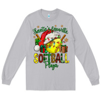 Moon Dust Santa's Favorite Softball player Long Sleeve Tee - NancyCooperArtShop