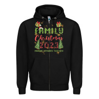 Black custom family christmas 2023 marking memories toge Zipper Hoodie - MaliasSmallBusiness