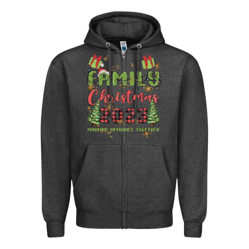 Custom Family Christmas 2023 Marking Memories Toge Zipper Hoodie by MaliasSmallBusiness | Teevron