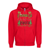 Red custom family christmas 2023 marking memories toge Zipper Hoodie - MaliasSmallBusiness