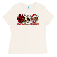 Bone peace love christmas Ladies Tee - JahusDesignShop