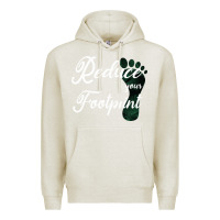 Oatmeal Heather Climate Change Reduce Your Carbon Footprint Gift Premium Hoodie - Bettercallsaul