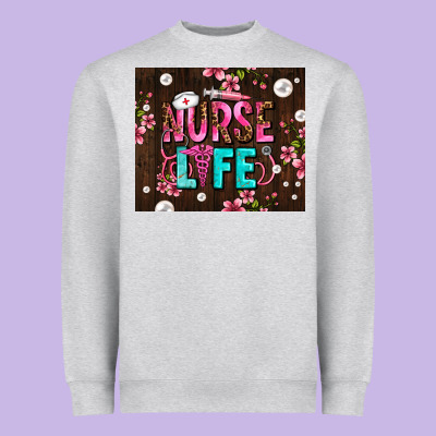 Nurse Life With Pearls Heavyweight Sweatshirt Designed By Adodesignshop