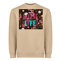 Mushroom nurse life with pearls Heavyweight Sweatshirt - AdoDesignShop