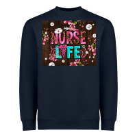 Navy nurse life with pearls Heavyweight Sweatshirt - AdoDesignShop