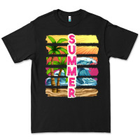 Black summer with background tbw Premium Tee - texasbilliewilder