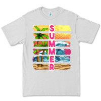 Dove Grey summer with background tbw Premium Tee - texasbilliewilder