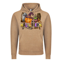 Vintage Coffee halloween vibes Vintage Hoodie - AdoDesignShop