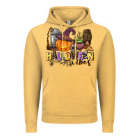 Vintage Mustard halloween vibes Vintage Hoodie - AdoDesignShop