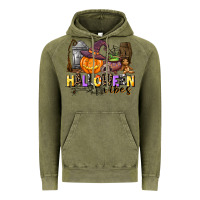 Vintage Olive halloween vibes Vintage Hoodie - AdoDesignShop