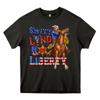 Western Sweet Land Of Liberty 4th July Billie Wilder Heavy Core Tee | Teevron