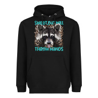 Black sweet but will throw hands Heavyweight Hoodie - Artiststas