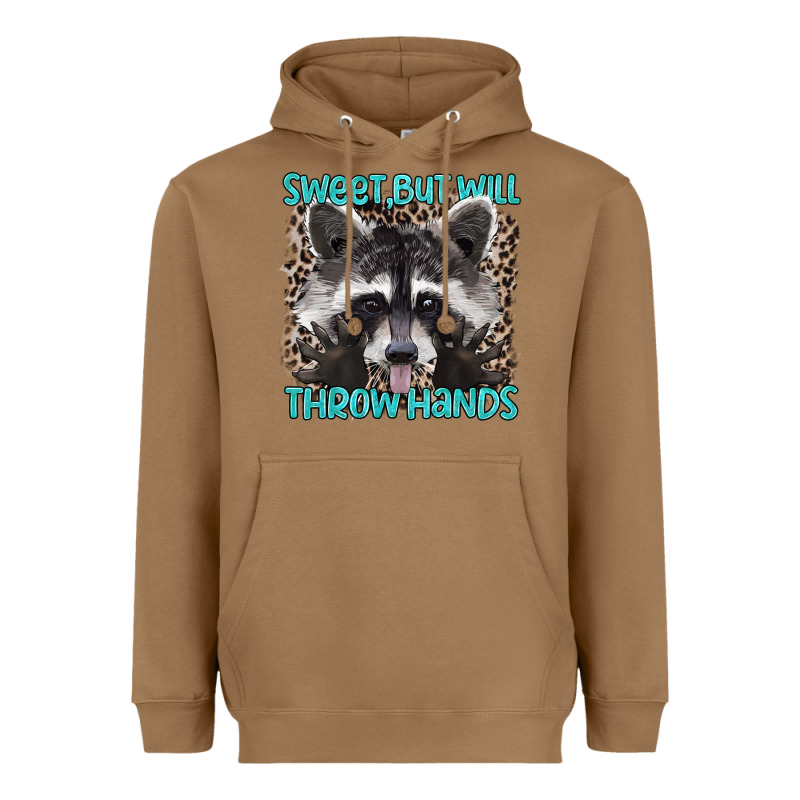 Sweet But Will Throw Hands Heavyweight Hoodie by Artiststas | Teevron