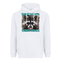 White sweet but will throw hands Heavyweight Hoodie - Artiststas