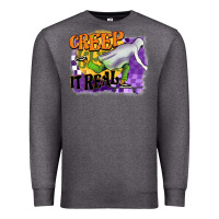 Charcoal Heather creep it real Premium Sweatshirt - BarkalooDesign