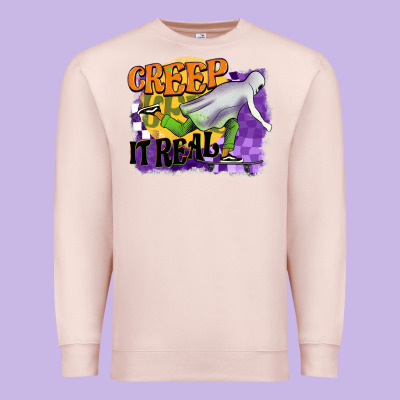 Creep It Real Premium Sweatshirt Designed By Barkaloodesign
