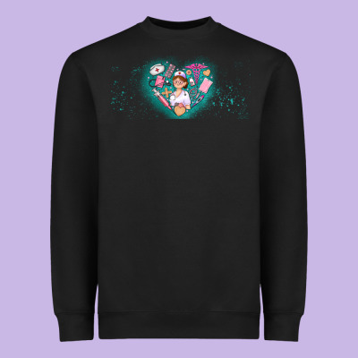 Nurse And Elements Heavyweight Sweatshirt Designed By Adodesignshop