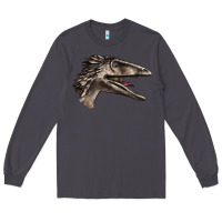 Smoke Deinonychus Face Long Sleeve Tee - LillyAllenDesigns