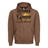 Chestnut december queen faith and favor living my blessed l Zipper Hoodie - MaliasSmallBusiness