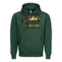 Sports Green december queen faith and favor living my blessed l Zipper Hoodie - MaliasSmallBusiness