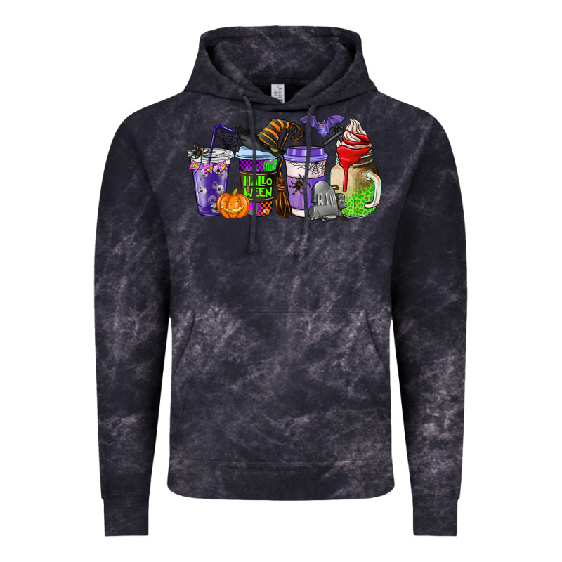 Halloween Coffee Cups Vintage Hoodie by AdoDesignShop | Teevron