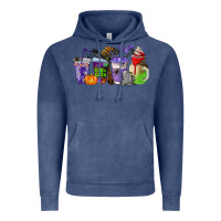 Vintage Denim halloween coffee cups Vintage Hoodie - AdoDesignShop