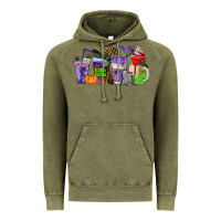 Vintage Olive halloween coffee cups Vintage Hoodie - AdoDesignShop