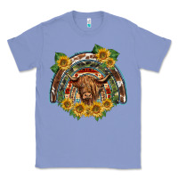Colony Blue scottish calf sunflowers rainbow Classic Tee - BarkalooDesign