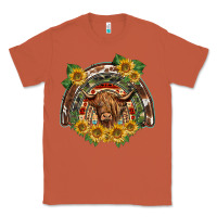 Copper scottish calf sunflowers rainbow Classic Tee - BarkalooDesign