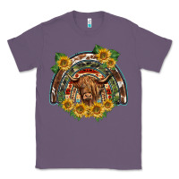 Lavender scottish calf sunflowers rainbow Classic Tee - BarkalooDesign
