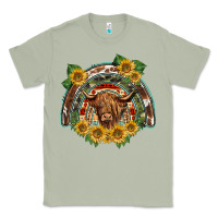Matcha scottish calf sunflowers rainbow Classic Tee - BarkalooDesign