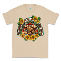 Mushroom scottish calf sunflowers rainbow Classic Tee - BarkalooDesign
