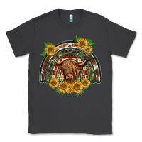 Smoke scottish calf sunflowers rainbow Classic Tee - BarkalooDesign