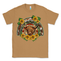 Toasted Coconut scottish calf sunflowers rainbow Classic Tee - BarkalooDesign