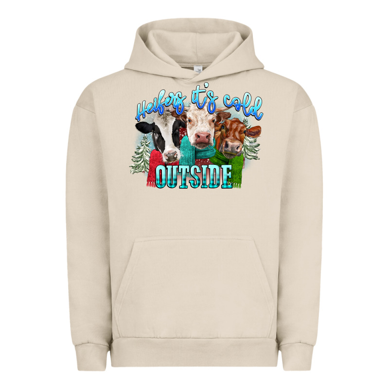 Heifers Its Cold Outside Urban Hoodie by CowGirlArtShop | Teevron