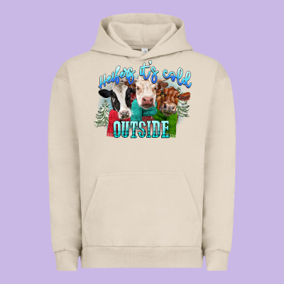 Heifers Its Cold Outside Urban Hoodie Designed By Cowgirlartshop