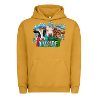 Pigment Peanut Butter heifers its cold outside Urban Hoodie - CowGirlArtShop