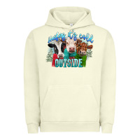 Pigment Pistachio heifers its cold outside Urban Hoodie - CowGirlArtShop