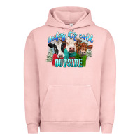 Pigment Salmon heifers its cold outside Urban Hoodie - CowGirlArtShop