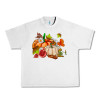 Lunar Rock pumpkins daisies and fall leaf's ado Urban Heavy Tee - AdoDesignShop